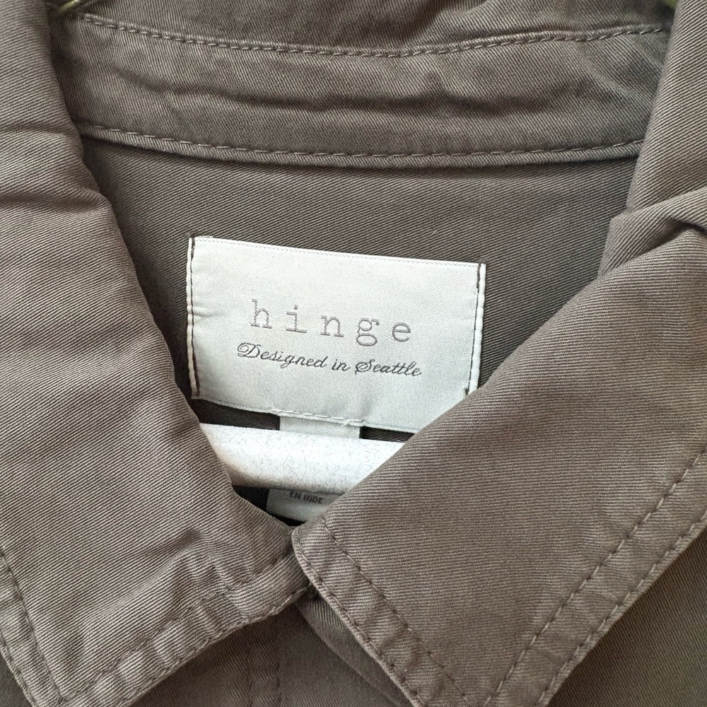 Hinge Khaki Utility Jacket for Women — Size M - Picture 7 of 8